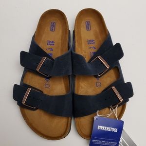 New Birkenstock Arizona Navy Suede 41